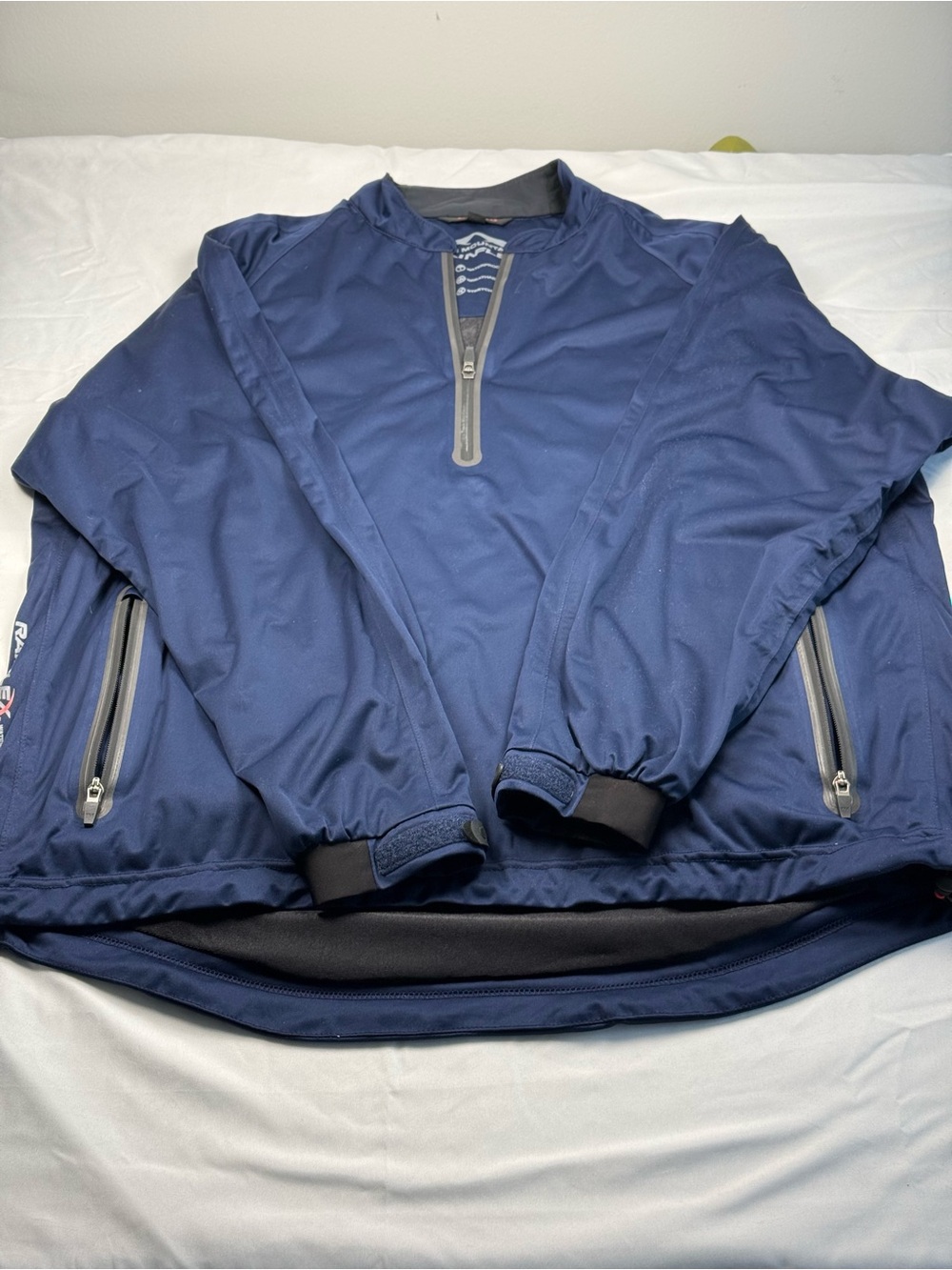 Sun Mountain RainFlex Golf‎ Jacket Mens XL Navy Blue Zip Waterproof Breathable